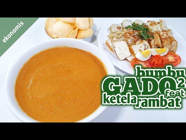 CARA MEMBUAT BUMBU GADO GADO EKONOMIS DENGAN KETELA RAMBAT  || MURAH MUDAH ENAK