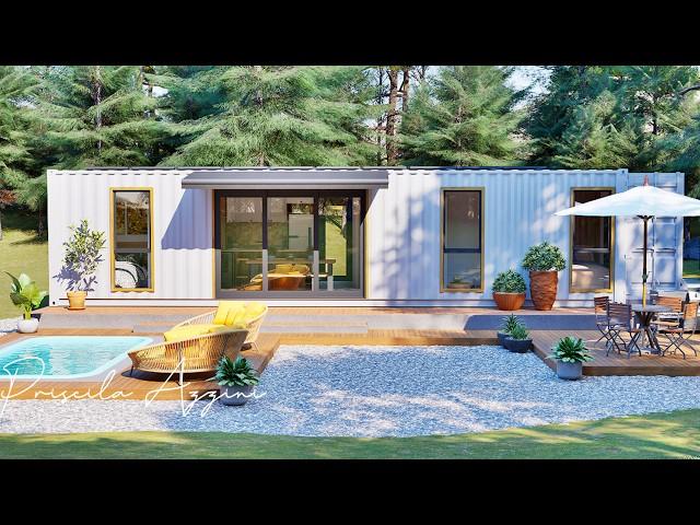 Shipping Container House - Sun, Shade, and Refreshing Water!