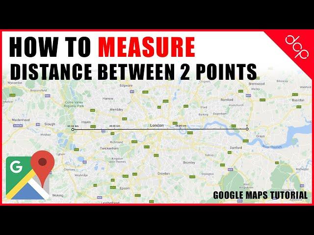 How to measure distance between 2 points in Google Maps