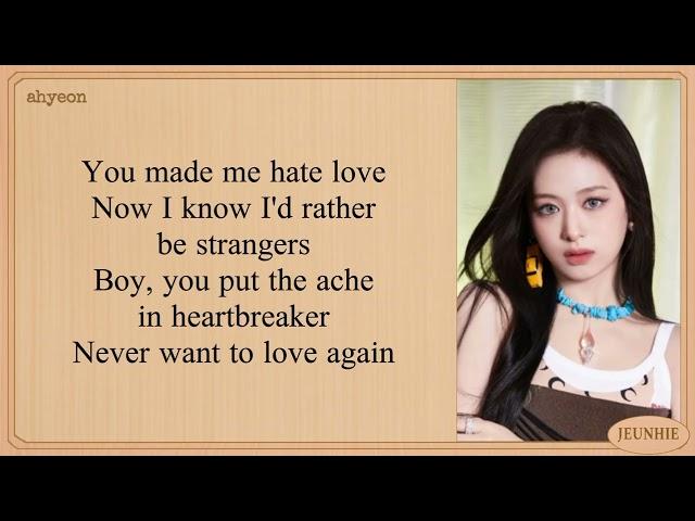 AHYEON Hate Love Lyrics (cover song)