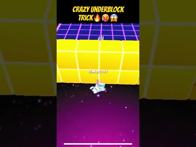 I Finally Did UnderBlock Trick!!! #stumbleguys #blockdash #tricks #shorts