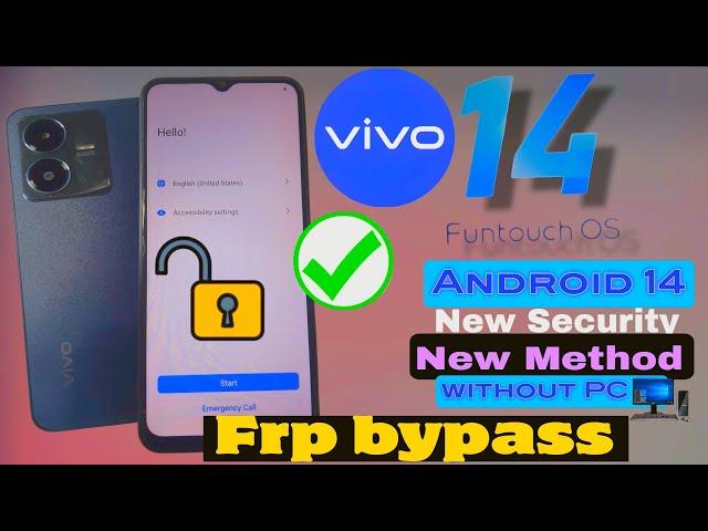 Vivo Y22 Y22S Latest Frp Lock New Security 2024 BYPASS Without Pc Android 14  #frpbypass