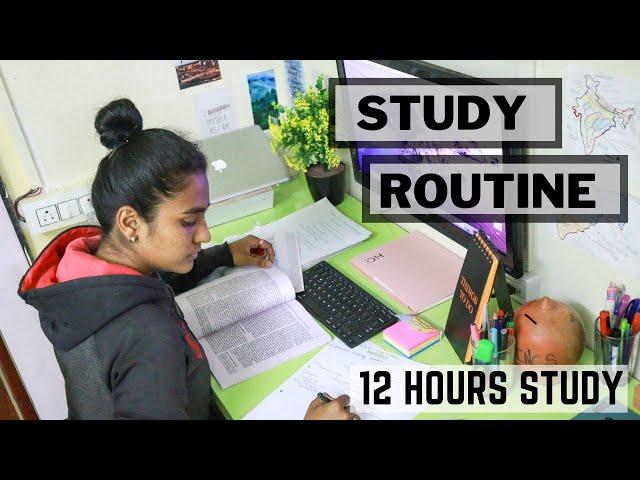 DAILY STUDY ROUTINE of a UPSC Aspirant | 12 hours of study ( 9 AM  to 3 AM )  | Exploring dreams