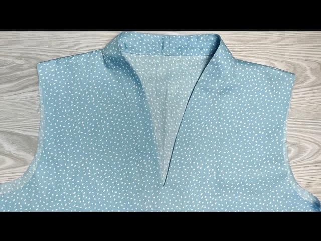  Simple and easy V neck design cutting and stitching