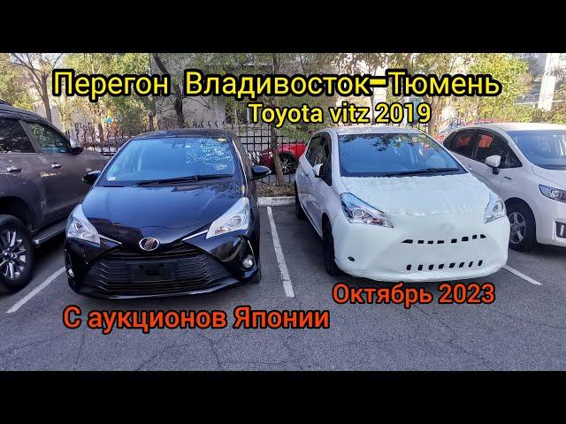 Перегон Владивосток-Тюмень Toyota vitz 2019, куплен с аукциона Японии