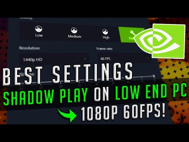 Nvidia GeForce Shadowplay Settings for the Best Recording Quality!