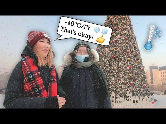 COLDEST STREET INTERVIEW ON EARTH | What temperature is cold? YAKUTSK - Russia