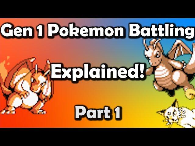 Gen 1 Pokemon Battling EXPLAINED Part 1 - Core Mechanics