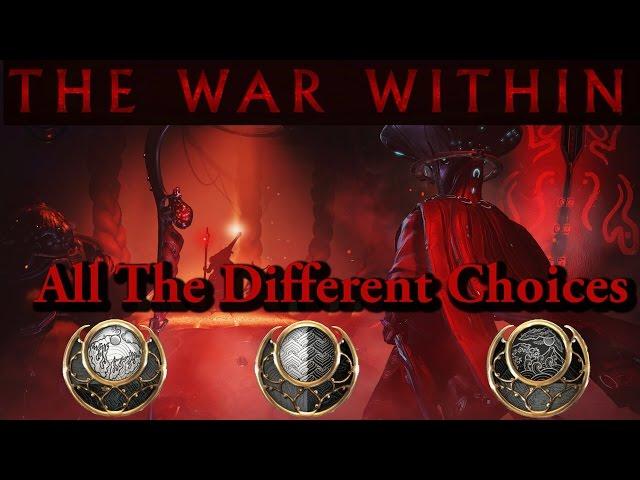 Warframe | The War Within Quest | All The Different Dialogue Choices (Sun/Neutral/Moon)