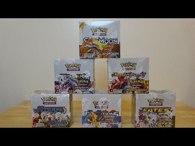 Opening 6 Pokemon booster boxes