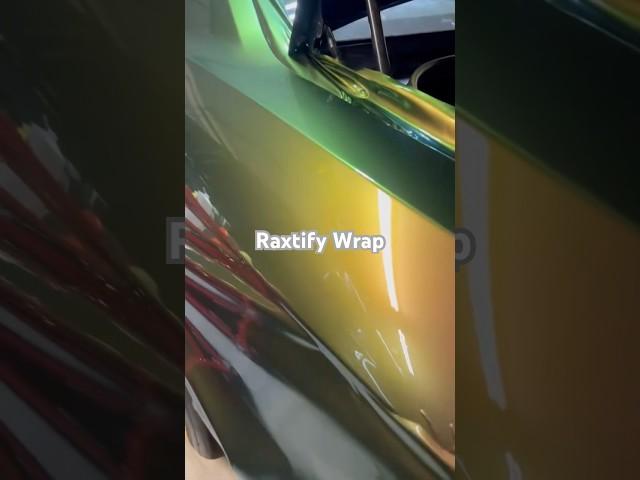 Raxtify Color Shift Spectrum Green Gold Vinyl Wrap #automobile #ppfprotection #carwrap #carwrapping