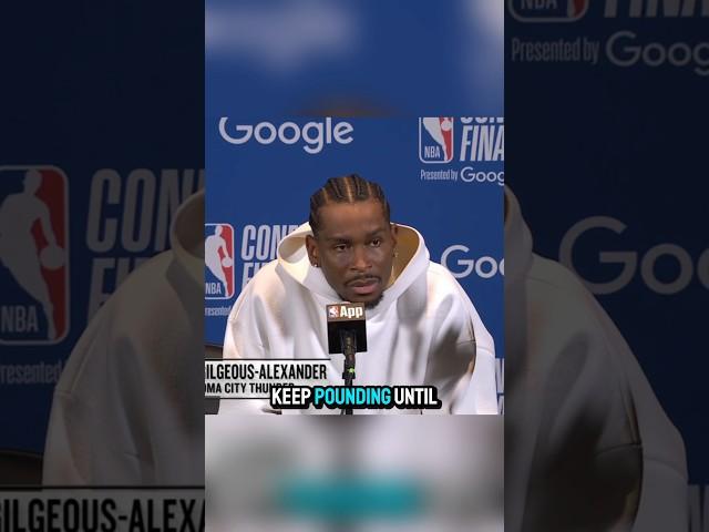 “Keep Pounding your opponents” - Shai Gilgeous Alexander can't believe Reporter's words after Game 4