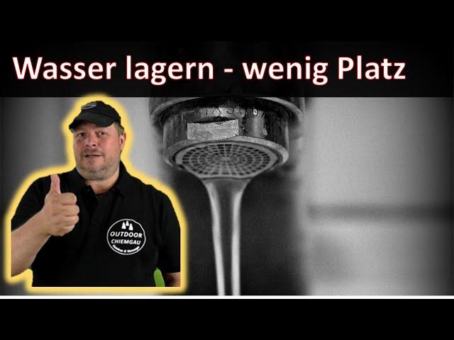 Wasservorrat: Wasser richtig lagern mit wenig Platz? z.B. für einen Blackout. - Waterbob 220l Test