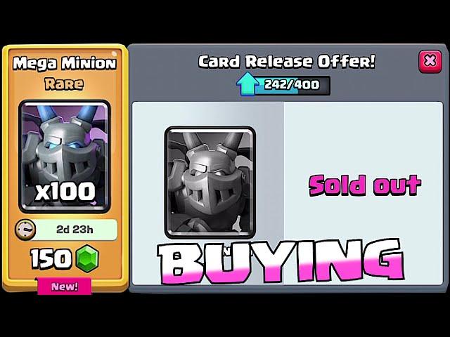 BUYING!! NEW MEGA MINION & LVL 12 MAX CARD!!! | Clash Royale | ( New Update!!!)