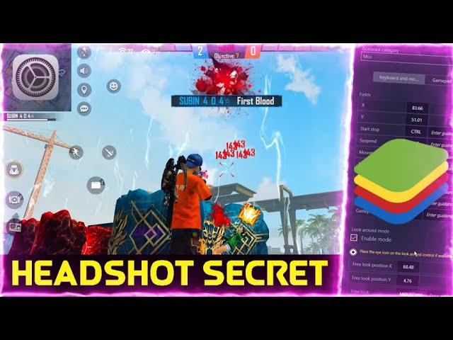 Bluestacks Free Fire Headshot Settings  | Auto Aim, Mouse Fix, Headshot Regedit 2021