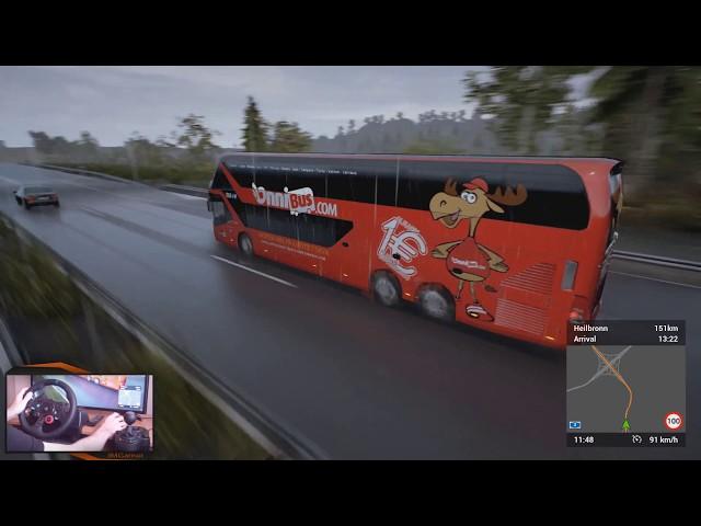 FERNBUS | RUTA CON LLUVIA AUTOBUS SKYLINER DE DOS PISOS | JMGAMER