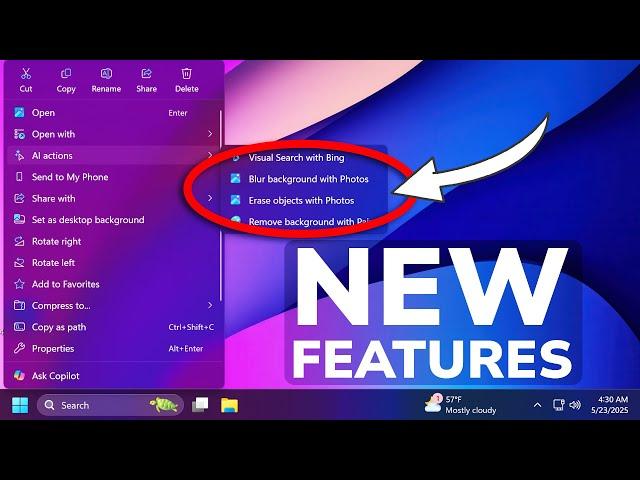 How to Enable All New Features in Windows 11 Dev/Beta - New AI Actions, New Taskbar Change, New Apps