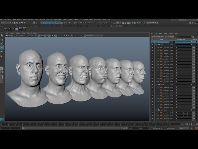 Introduction to Creating Facial Blendshapes in Maya With Derrick Sesson