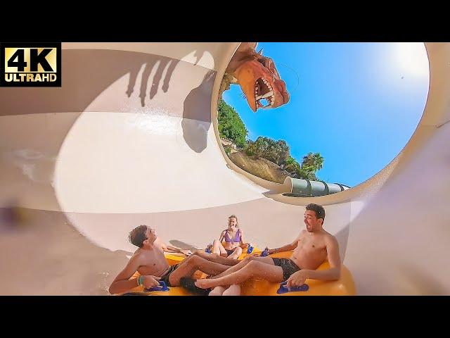 The Dragon Waterslide (2023) - Siam Park Tenerife - Onride - 4K - Wide Angle