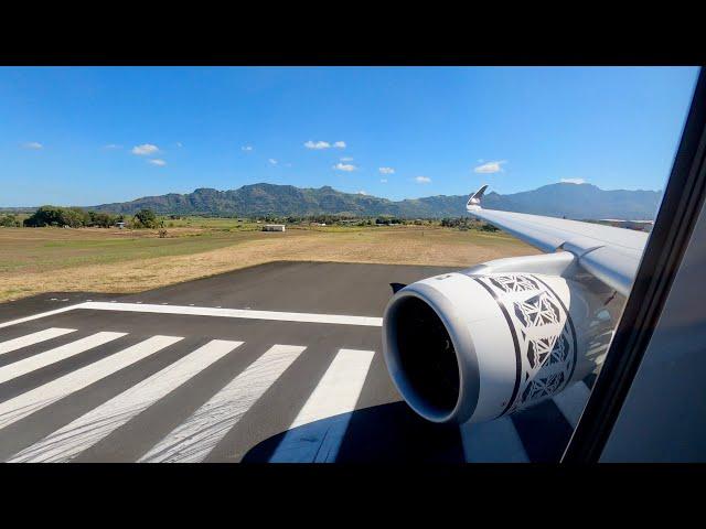 Brand New Fiji Airways Airbus A350-900 XWB takeoff from Nadi Airport (GoPro Hero 8 Black)