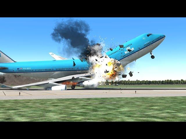 LIVE KLM Boeing 747 Crash LANDINGS |  Live Plane Spotting X-PLANE 11