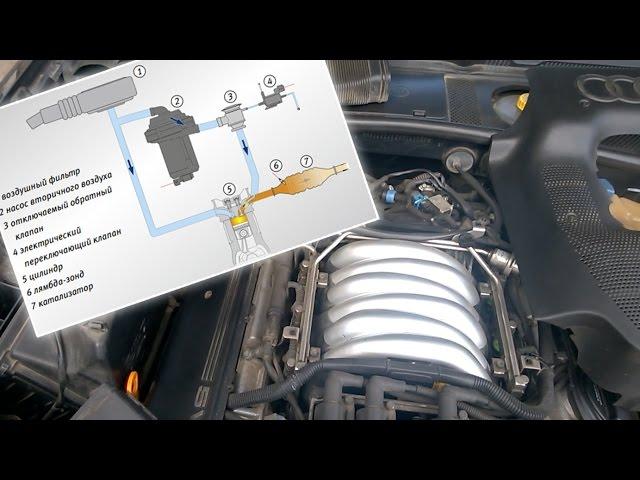 Система подачи вторичного воздуха - принцип работы, устройство, неисправности (Audi, Passat, Skoda)