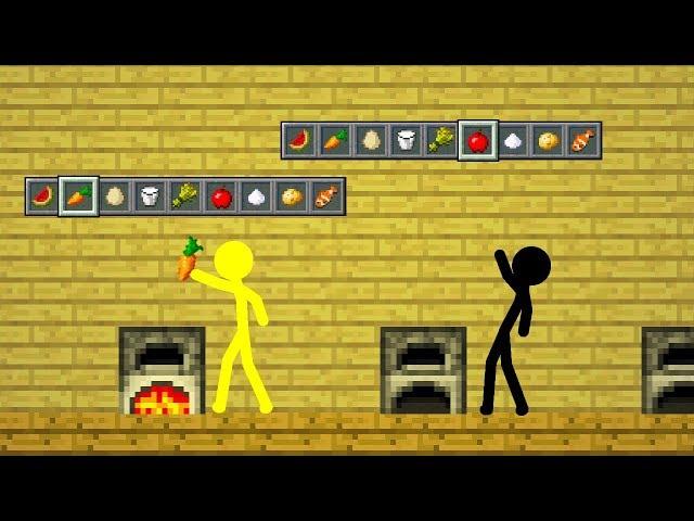 Stickman vs Minecraft: School Baking - Minecraft Animation