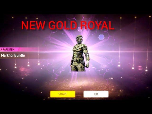 FREE FIRE NEW GOLD ROYAL////FFx ARUP//