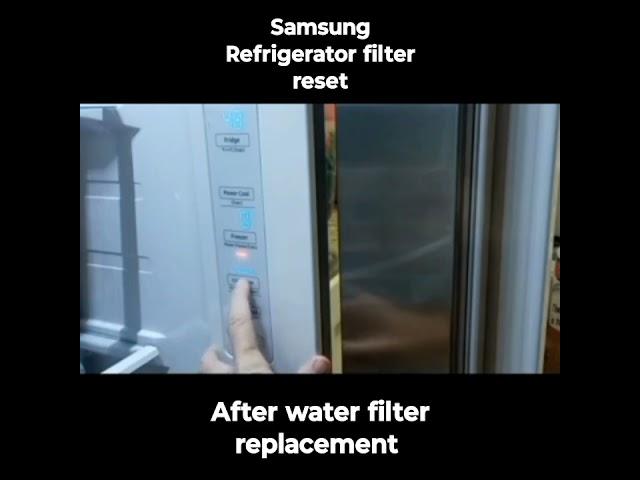 Samsung Refrigerator Filter Light Reset #simplediyprojects #diy #howto #samsung #refrigerator