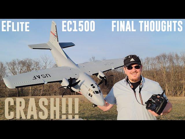 E-flite - EC-1500 V2 - Twin 1.5m - Final Thoughts + Crash ???