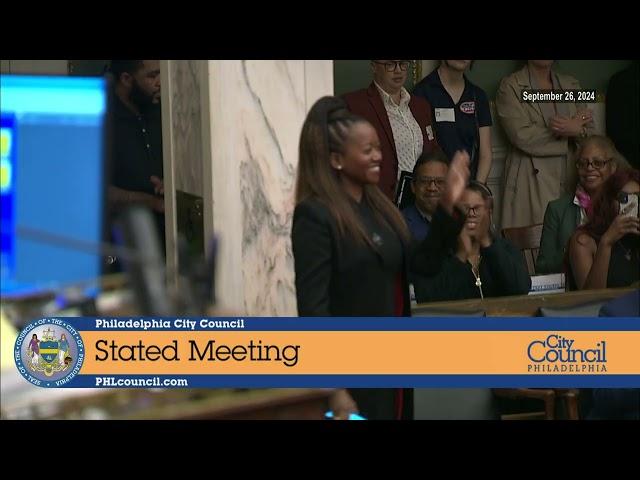 Stated Meeting of Philadelphia City Council 09-27-24