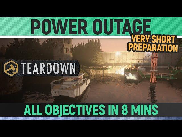 Teardown - Power Outage - Mission Solution + All Optional Objectives