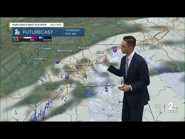 WMAR-2 News Chris Swaim Wednesday night weather