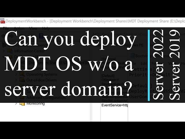 How to use Deployment Shares without a Windows domain - Microsoft Deployment Toolkit (MDT)