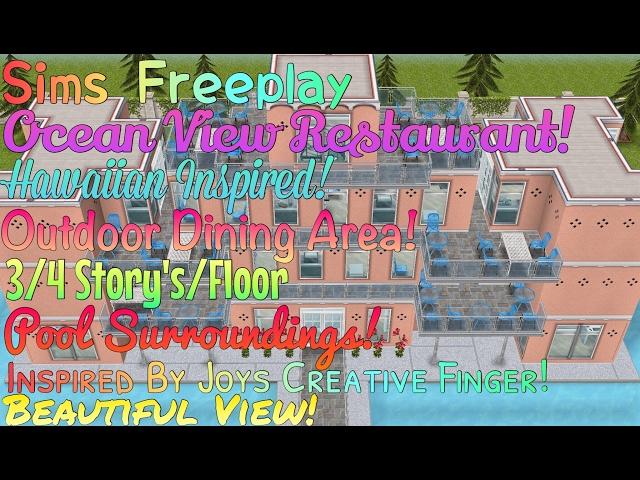 Sims Freeplay | Ocean View Restaurant | Inspired By Joy's Creative Finger | Sims Paradise