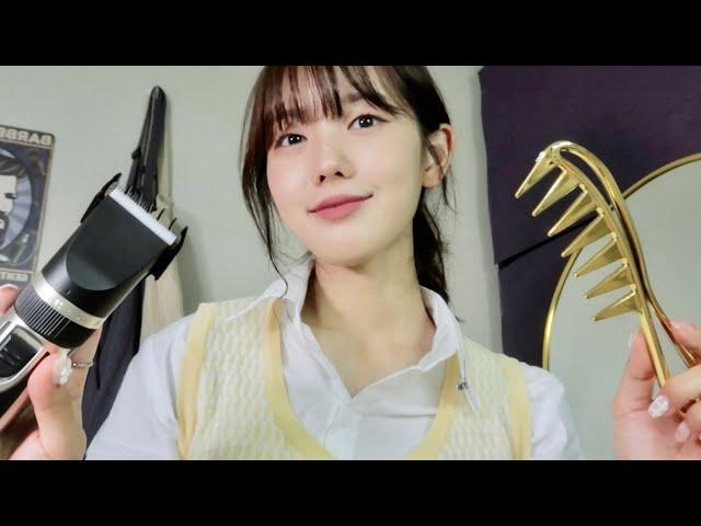 Korean ASMR | Barber shop that makes you sleepy‍️