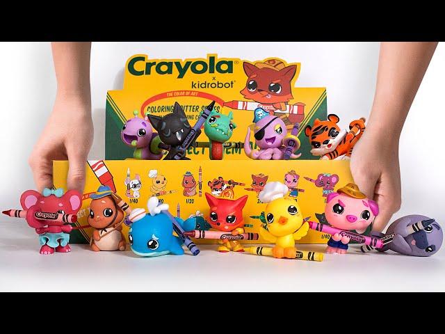 Открываем целую коробку зверьков от Kidrobot и Crayola