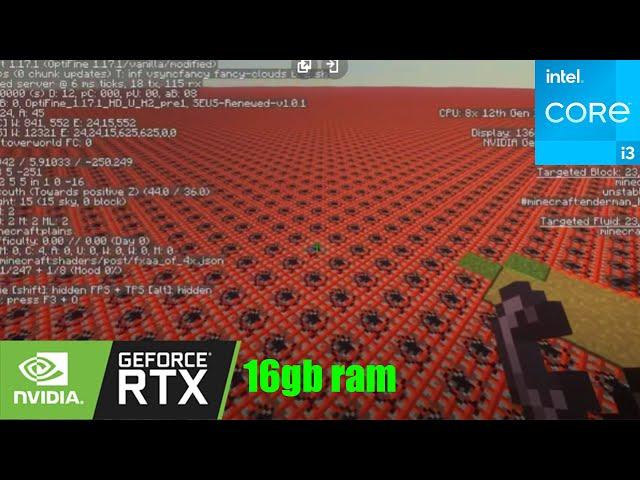 I3 12100F , RTX 2060 6GB + 16 GB RAM with Infinity TNT test (SHADER ENABLED)