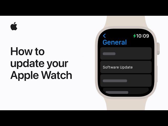 How to update your Apple Watch | Apple Support