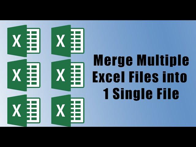 Merge Multiple Excel Files into 1 File in just few Seconds !!