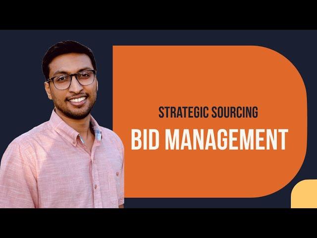 Strategic Sourcing - Bid Management