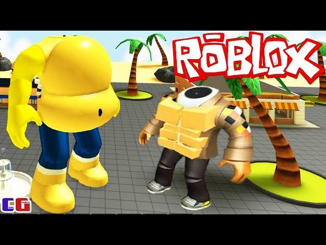 I was ATTACKED by a JOCK to GET! Simulator FAT man Adventure cartoon hero Roblox EATING SIMULATOR