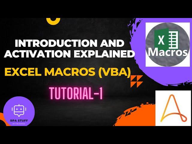 Guide to Excel Macros - Introduction and Activation Explained