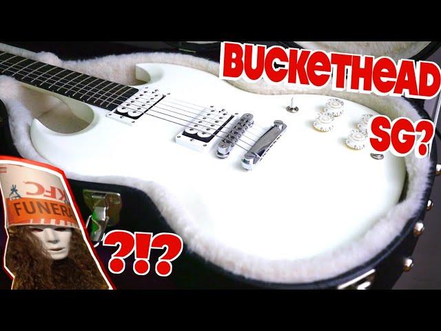 Is It As Good as a Buckethead Les Paul? | 2013 Gibson SG Baritone Alpine White Review + Demo