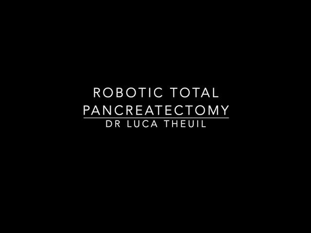 Robotic total pancreatectomy (retroportal lamina dissection)