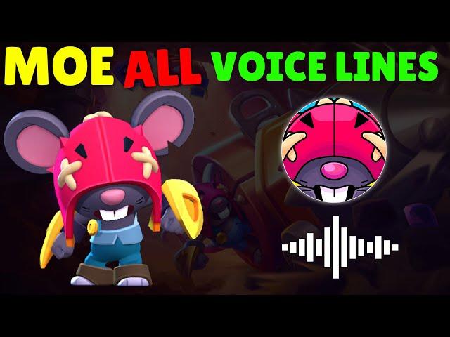 MOE ALL VOICE LINES - Brawl Stars