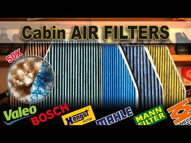 Which is the best Pollen Filter? Mahle vs Hengst vs Bosch vs Valeo vs Mann - Cabin Air Filtrer TEST