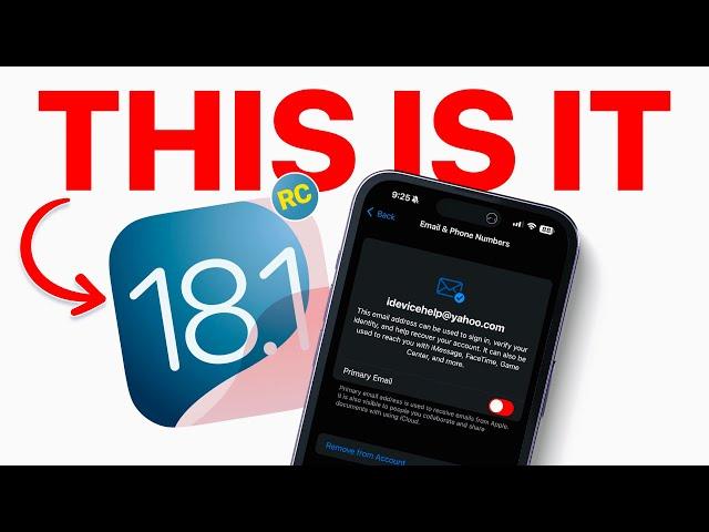 iOS 18.1 is FINAL + iOS 18.2 Features LEAKED!