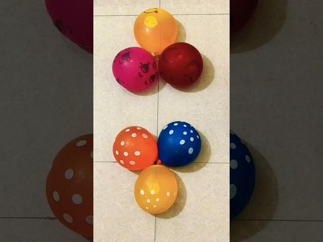 🩵 colourful satisfaying asmr balloons popping #asmr