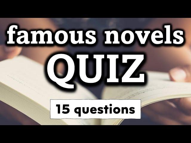 CLASSIC NOVELS TRIVIA QUIZ - Multiple choice questions - How well read are you?